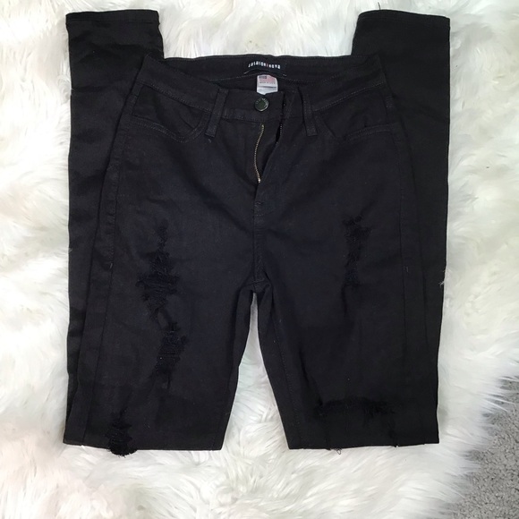 Fashion nova distressed skinny - Picture 1 of 4